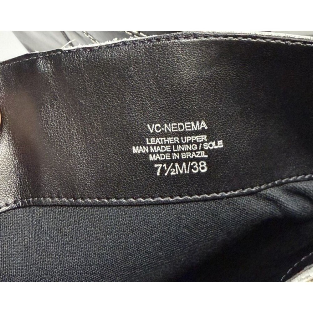Vince Camuto Nedema Tall Western Boot Black/Creamy White Size 7.5 M New in Box - Picture 7 of 10